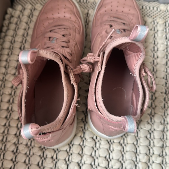 Pink High-Top Nike Air Force Sneakers - Picture 6 of 9